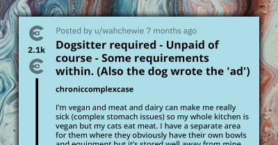 Online Users Criticize Choosing Beggar Who Wants House/Pet Sitter For Free