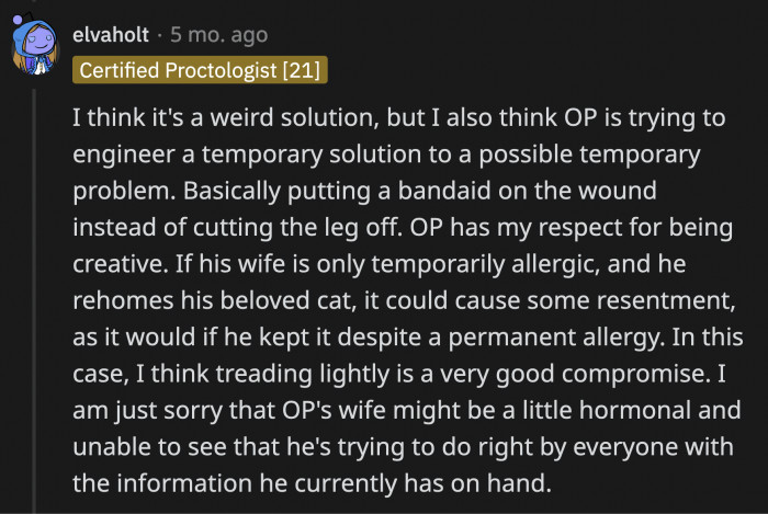 It may be odd, but it could have worked; however, it would have definitely caused a strain in their marriage.