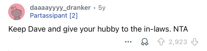 Give hubby away instead.