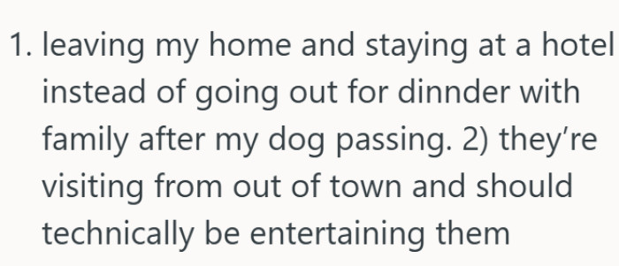 OP has offered the following explanation for why they think they might be the asshole: