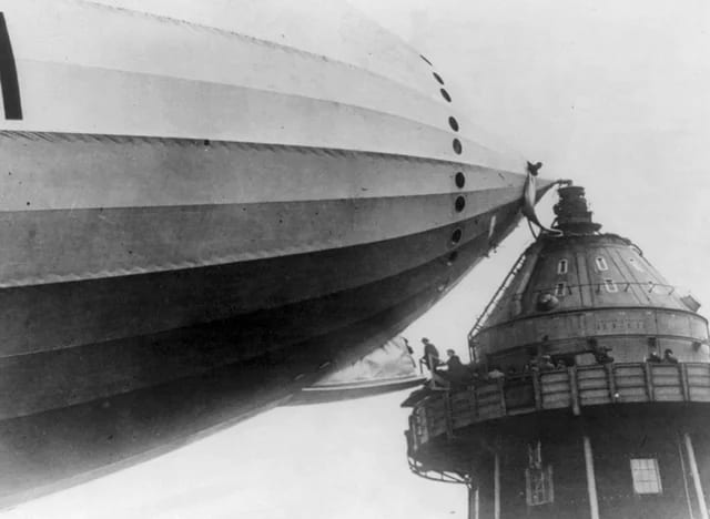 27. Traveling by blimp in the 1920s