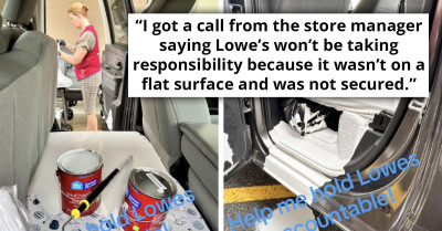 Lowe’s Customer Blames Store For Paint Spill In Car, But Commenters Believe He's At Fault