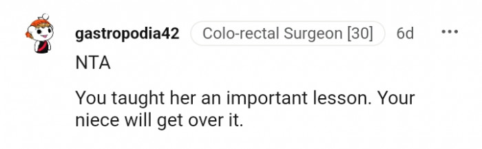 11. An important lesson was taught