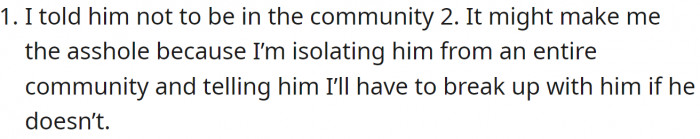 OP has offered the following explanation for why they think they might be the a-hole: