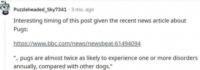 The whole breed is prone to a wide range of illnesses.