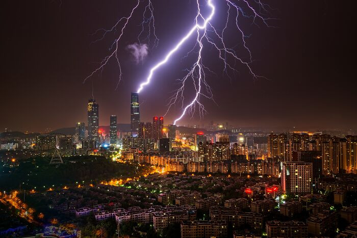 “Lightning Across The Sky” By Dingyuan Li