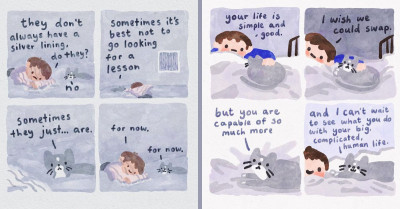 21 Amazing And Supportive Cat Comics That’ll Soothe Every Anxious Mind Have Been Shared Online