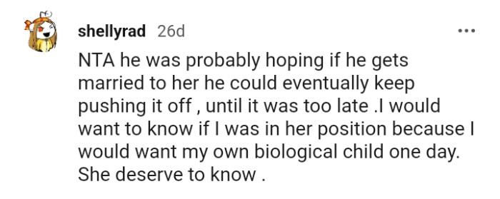 This Redditor would want to know if they were Emma