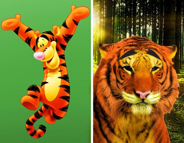 10. Tigger's real-life version didn't require much work, after all!