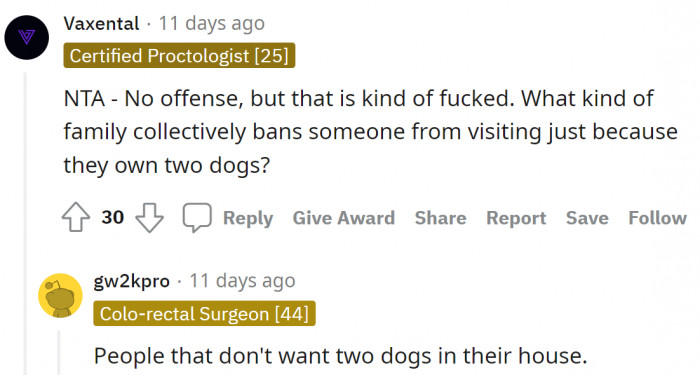 Probably they are those people who don't want dogs in their houses.
