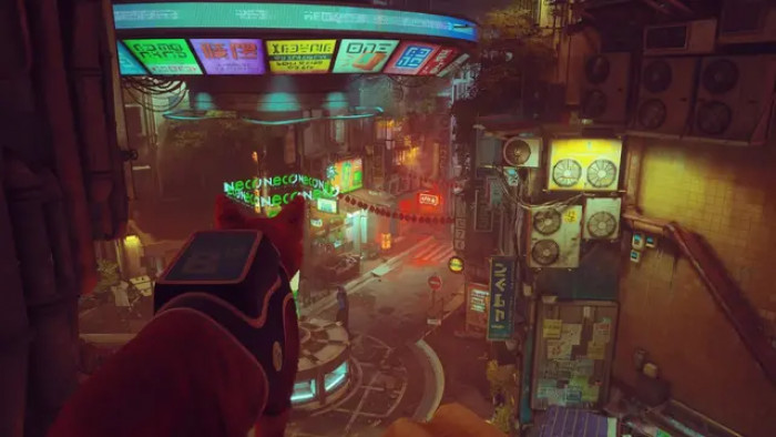 Stray, a game set in a futuristic city without humans.