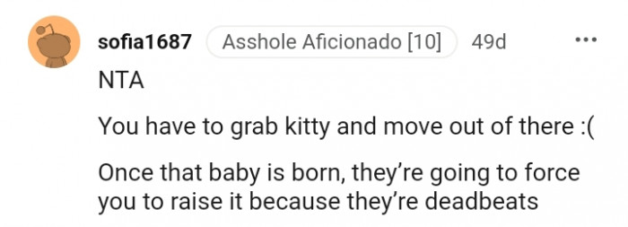 14. Grab your kitty and move out