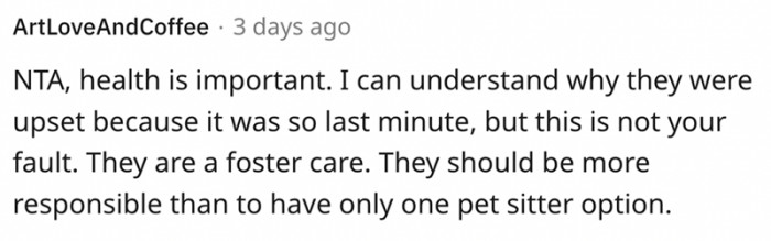 They should be more responsible than that