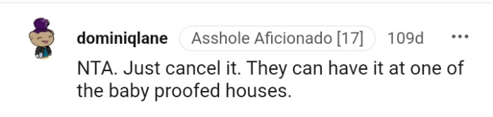 Having it at one of the baby-proofed houses