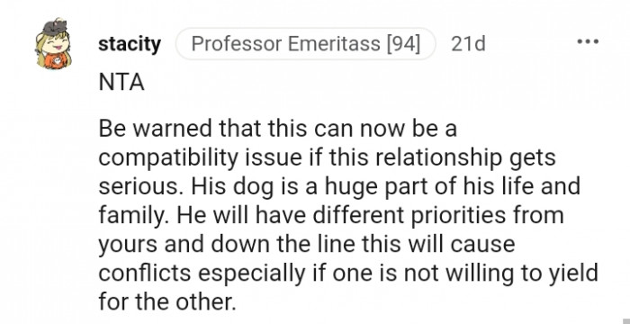 14. His dog is a huge part of his life