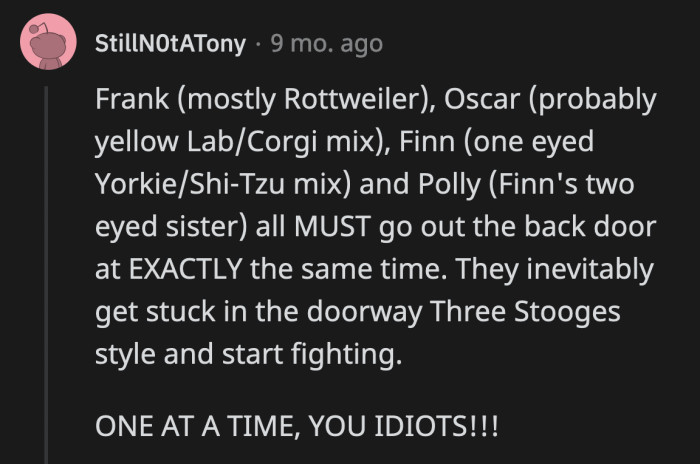 37. One at a time is inefficient. It's four or none at all.