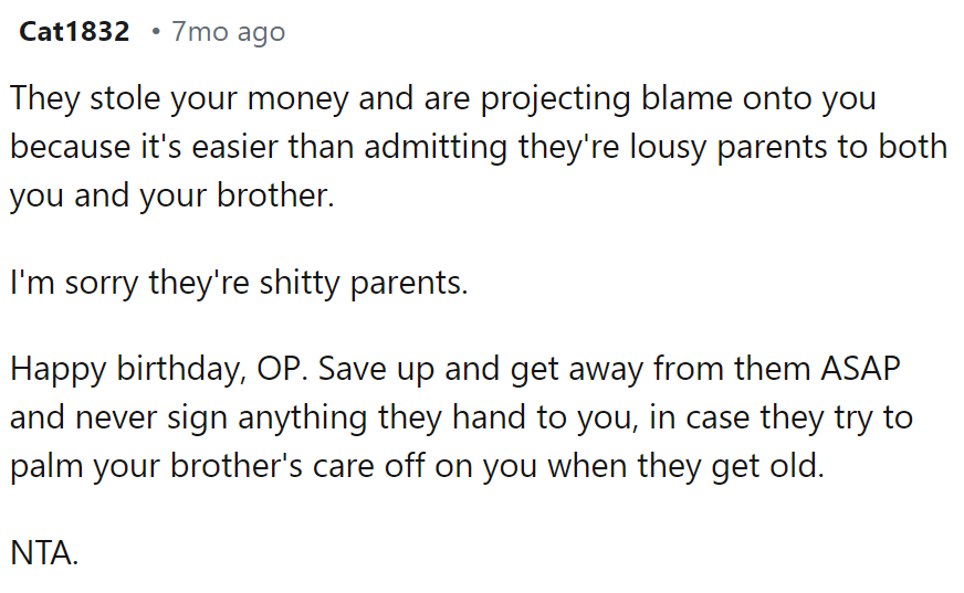 It's easier than admitting they're lousy parents