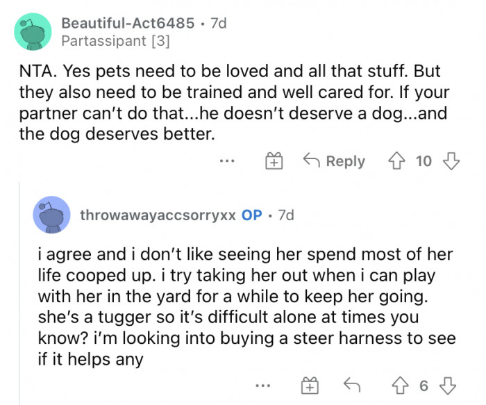 "He doesn't deserve a dog."