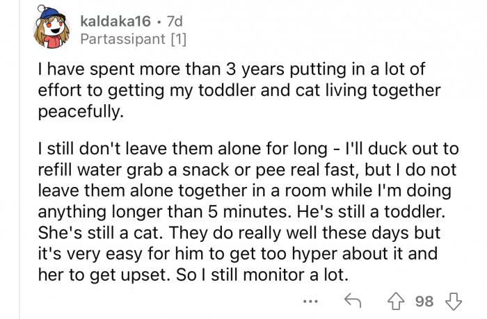 Parents need to always be around to monitor their interactions.