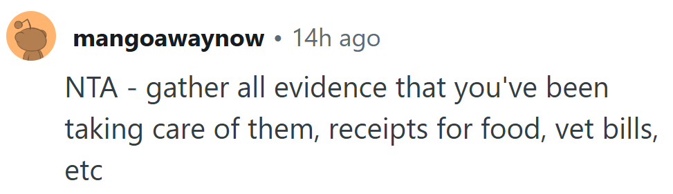 Forget court drama, just drop the stack of vet bills and let the evidence bark for itself.