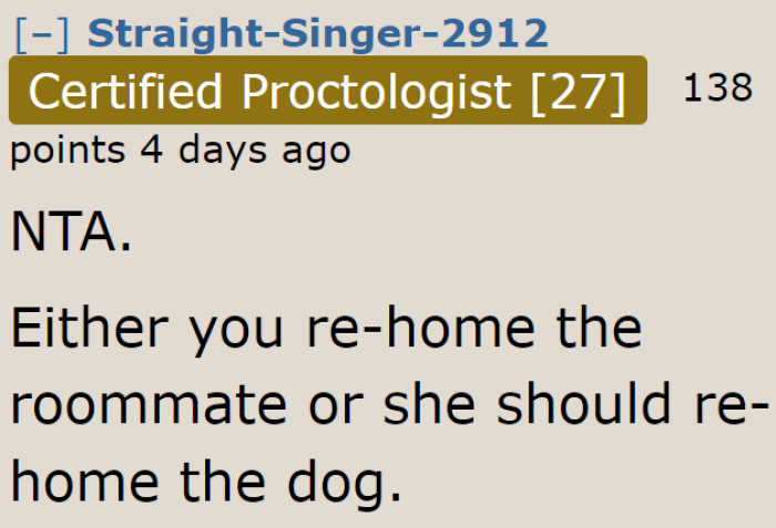 Time to let go of the roommate!