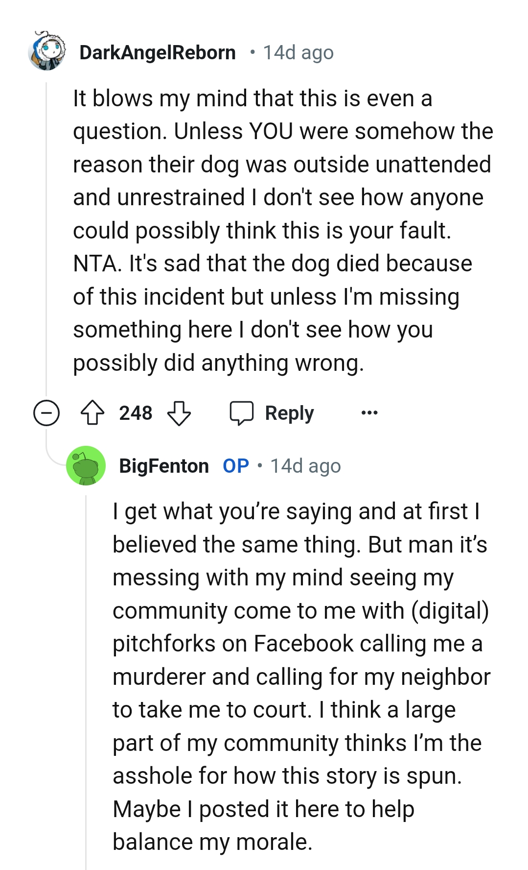 Why would anyone think it's the OP's fault?