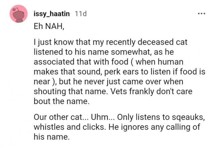 This redditor doesn't really care about the name