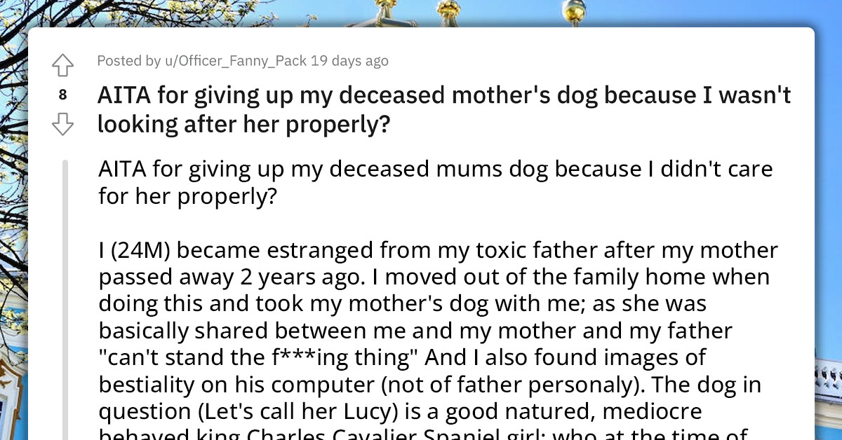Heartbroken Redditor Forced To Give Up Late Mom's Dog Because He Can't