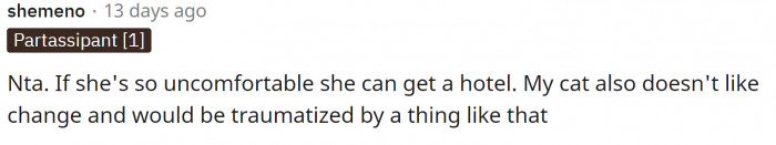It seems like everyone is saying that her sister most definitely can go to another place.