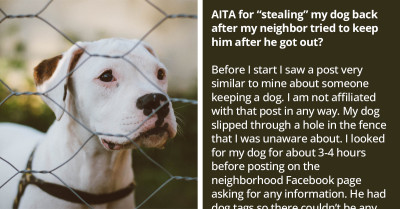 Redditor Asks If Stealing Back Her Dog From Neighbors Makes Her The Bad Guy