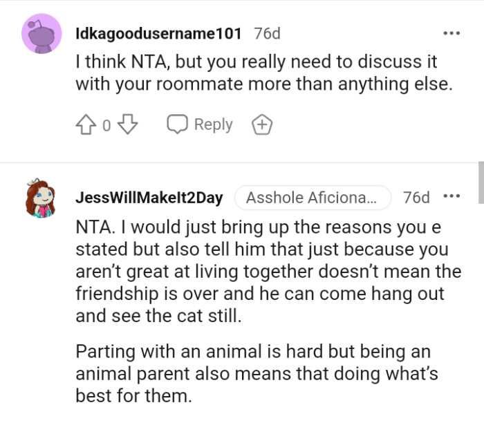 Parting with an animal is hard, but you should do what's best for them