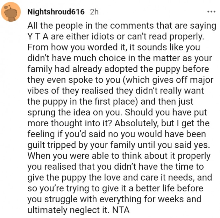 10. You Didn't Have the Time to Give the Pup