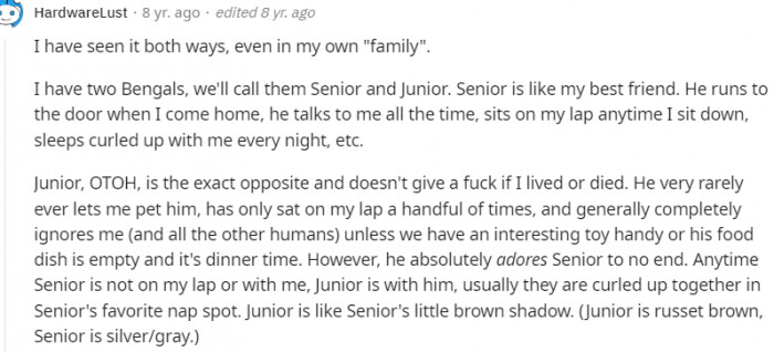 8. He talks to me all the time