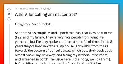Fed-Up Woman Intends to Call Animal Control on Her Neighbor for Leaving Their Dog Barking All Day, Every Day