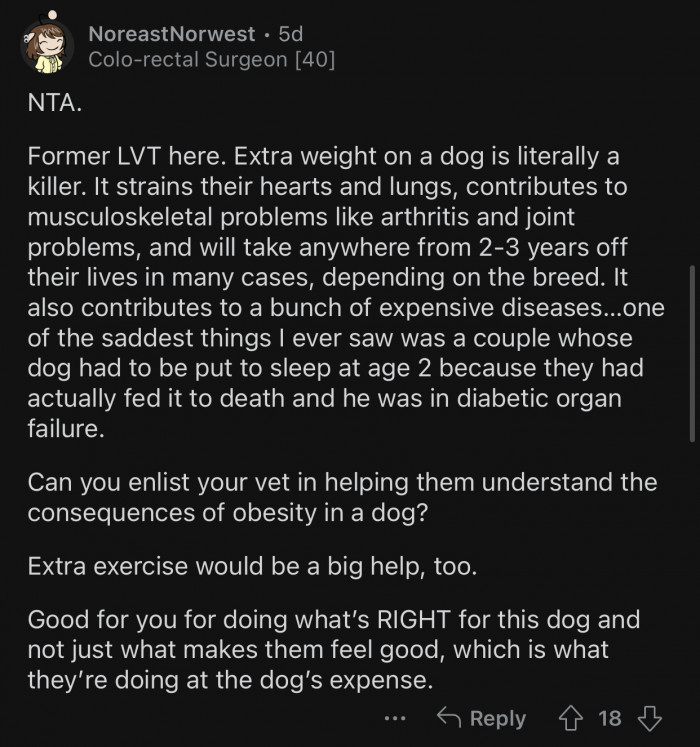 Extra exercise would also help quite a lot.