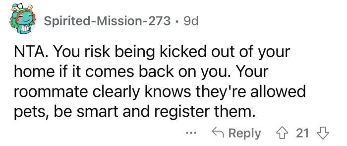 OP could have risked being kicked out.