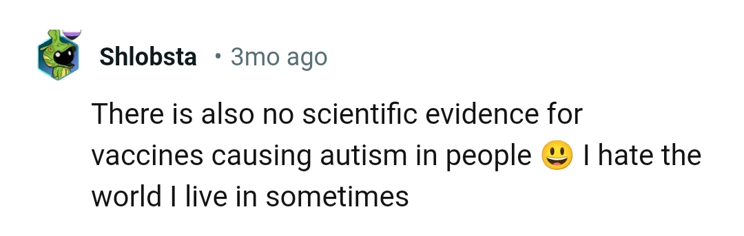 13. No scientific evidence to back it up