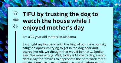 Dog Fails Adorably at House Guarding by Letting a Family of Opossums In While Owner Enjoys Mother's Day Out