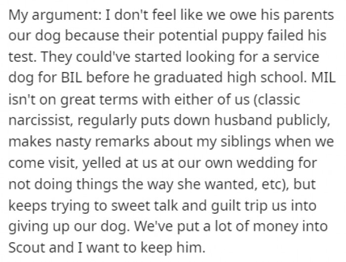 ... as well as her arguments.