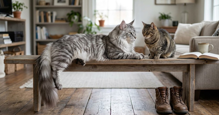 How big do Maine Coon cats get?