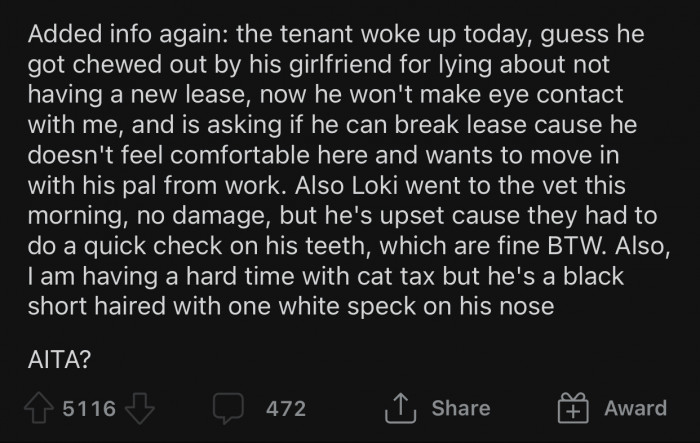 OP eventually added a second edit to update us about the situation.