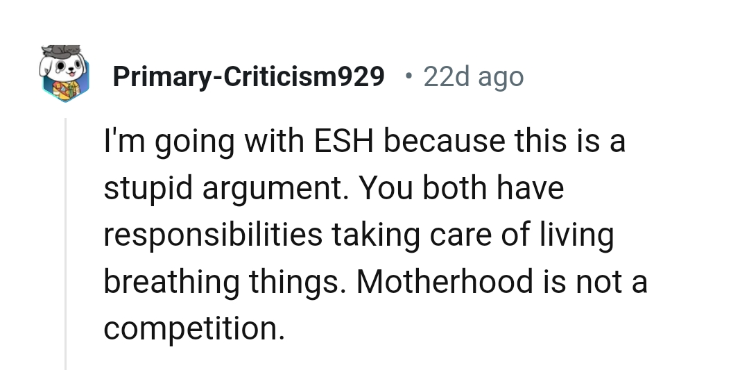 Let's head into the comments section and find out what other Redditors have to say regarding the story.