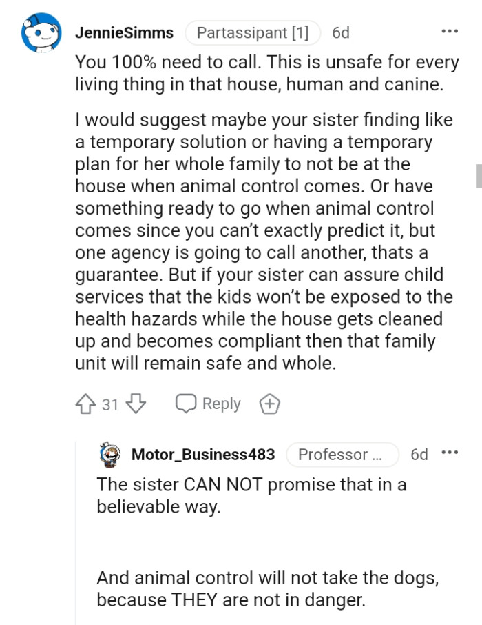 The OP's sister cannot promise this in a believable way