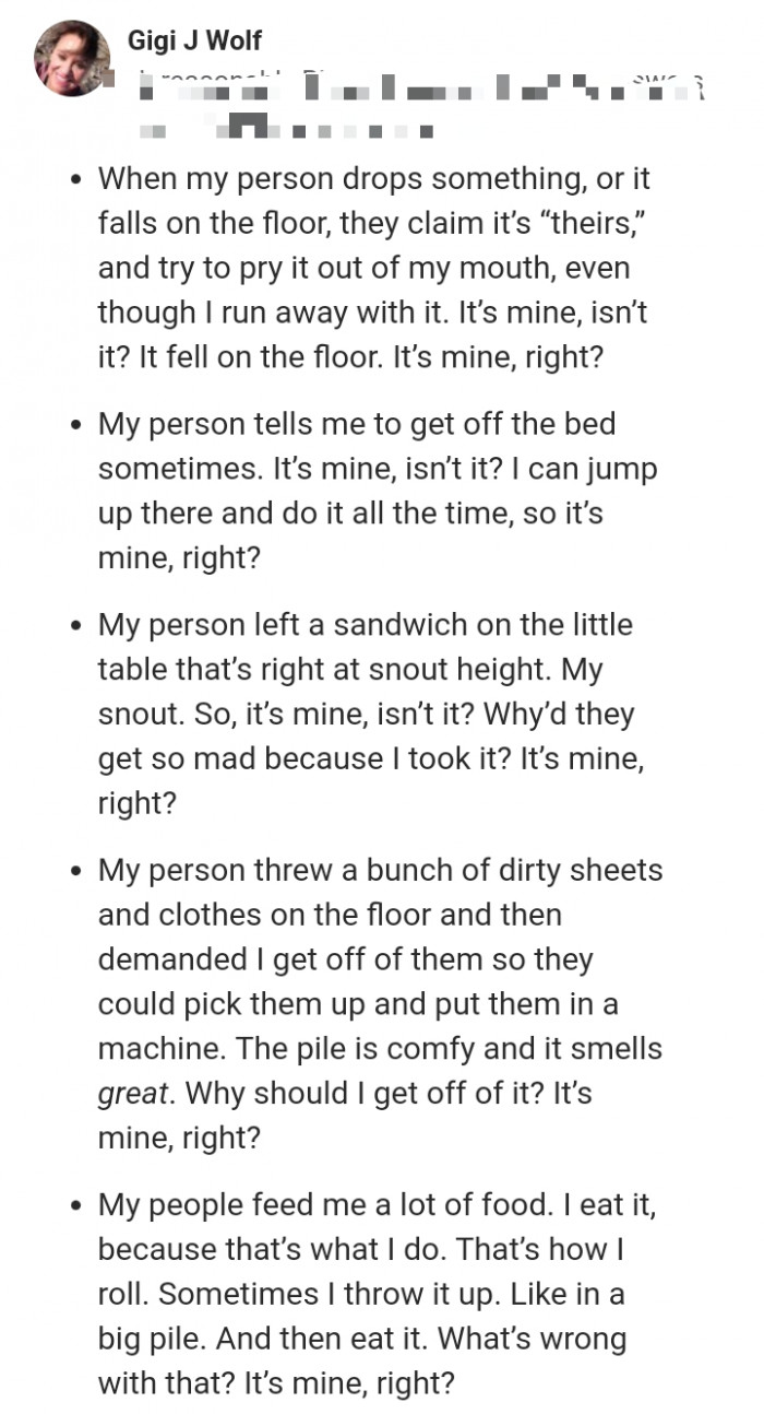 10. All about my person