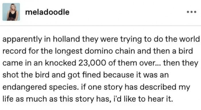 13. An unfortunate chain of events