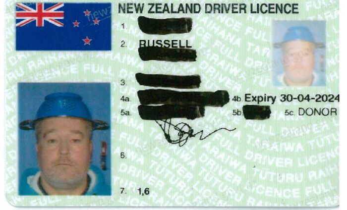 17. “Man from New Zealand allowed to wear pasta strainer on head for driver license photo, stated it was for religious purposes.”