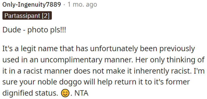 The name is legitimate but has had negative associations