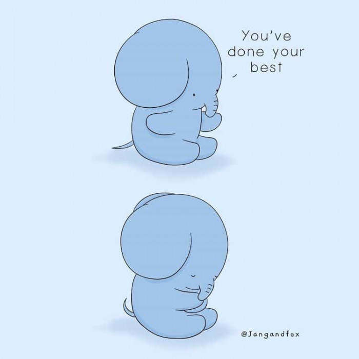 8. So never think less of yourself and give yourself a big warm hug