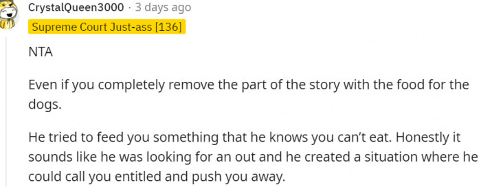 7. It looks like he was looking for an out