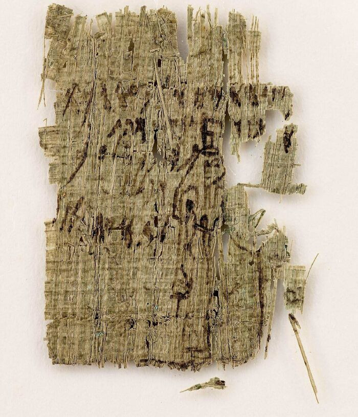 10. A rare find, just three fragments of papyrus exist, and they are all inscribed in the Phoenician language.